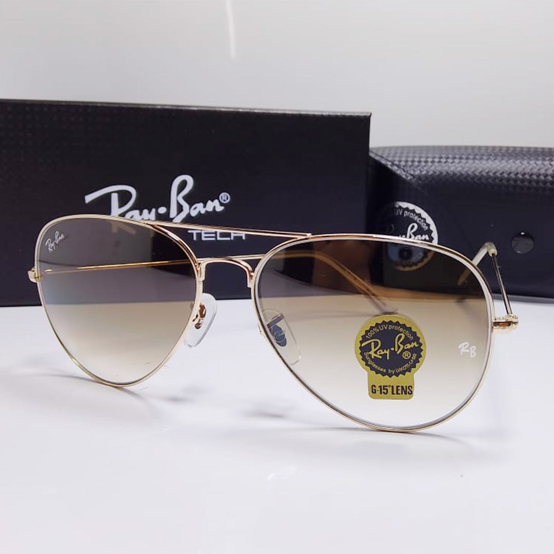 Rayban Golden Brown Sunglass