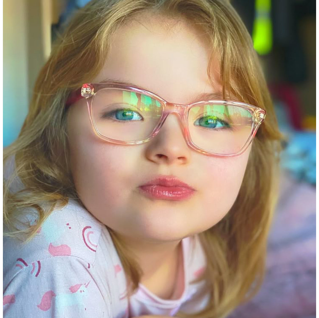 Kids glasses pink color