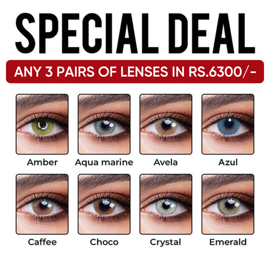 Any 3 Pairs of Lenses in Rs 6300