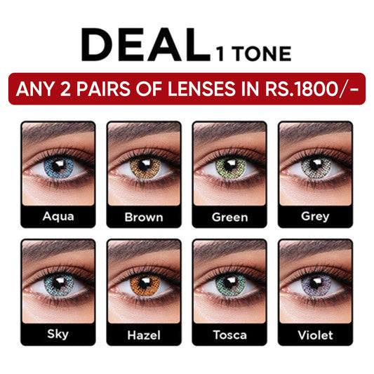 Buy Any 2 Pairs of 1Tone Color Lenses in Rs 1800 | Al Irshad