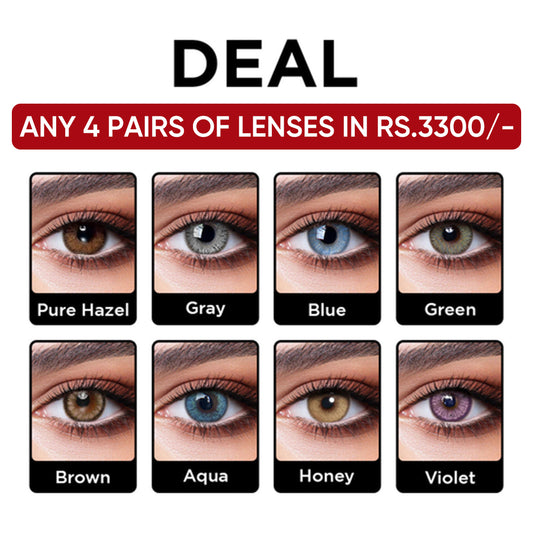 Buy Any 4 Pairs of Color Lenses in Rs 3300 | Al Irshad International