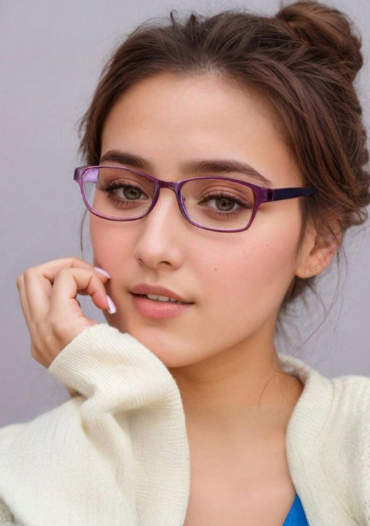 Purple Eyeglasses Frame E-301