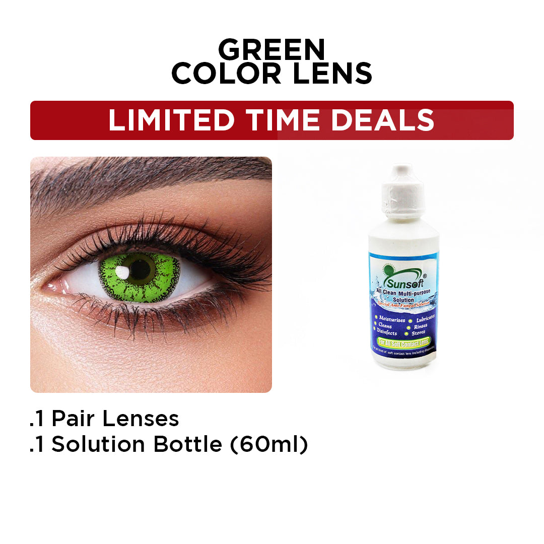 Green Color Lens - Limited Time Deals