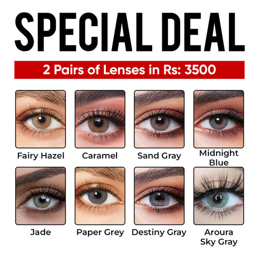 2 Pairs Of Lenses in Rs 3500