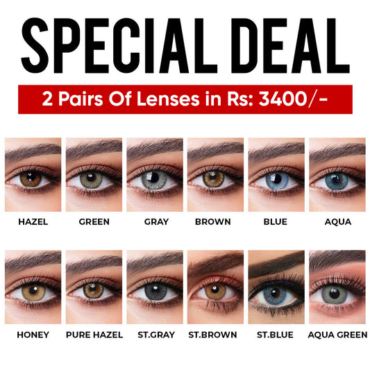 2 Pairs Of Lenses in Rs 3400